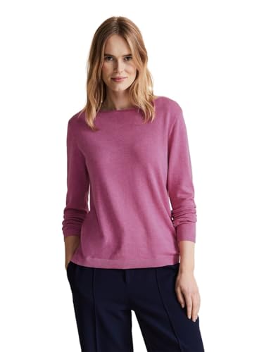 STREET ONE Damen Strickpullover, cozy pink melange, 36 von Street One