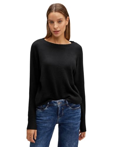 STREET ONE Damen Strickpullover Black 40 von Street One