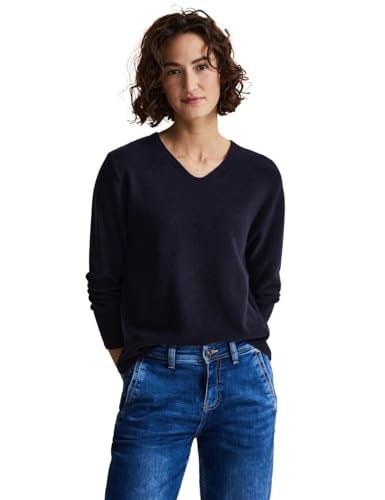 STREET ONE Damen A302632 Strickpullover, deep Blue, 40 von Street One