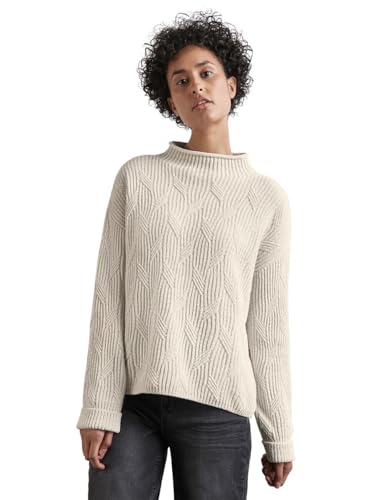 STREET ONE Damen A302840 Chenille Pullover,Weiß, 46 STREET ONE Damen A302840 Chenille Pullover,Weiß, 46 von Street One