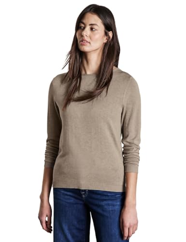 STREET ONE Damen A302973 Weicher Strickpullover, Honey Sand Mel., 42 EU von STREET ONE