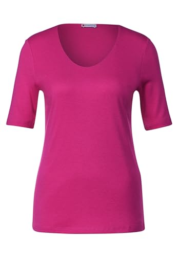 STREET ONE Damen A317665 Basic Kurzarmshirt, Magnolia pink, 40 von Street One