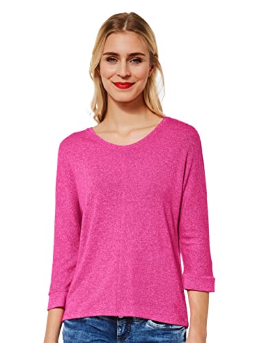 STREET ONE Damen A318641 T-Shirt, Lavish pink Melange, 46 von Street One