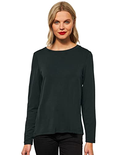 STREET ONE Damen A318903 Langarmshirt, deep Clary Mint, 36 von Street One