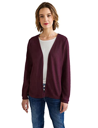 STREET ONE Damen A319470 Strickjacke, Tamed Berry, 42 EU von Street One