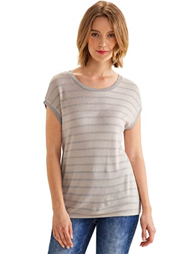 STREET ONE Damen A320021 Sommershirt, Smooth Stone Sand, 40 EU von Street One