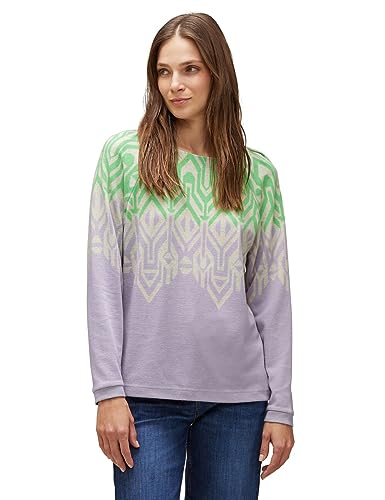 STREET ONE Damen A320446 Langarmshirt, Soft Pure Lilac, 36 von Street One