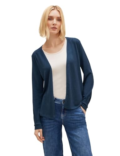 STREET ONE Damen A320564 Strickjacke, Atlantic Blue Melange, 38 von Street One