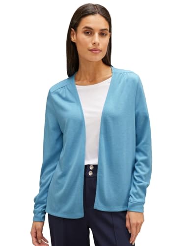 STREET ONE Damen A320564 Strickjacke, Light Aquamarine Blue Mel, 36 von Street One