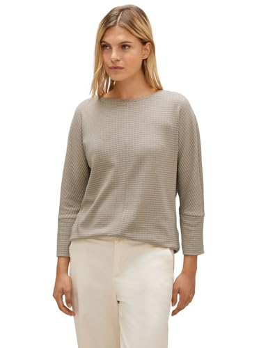 STREET ONE Damen A320565 T-Shirt 3/4 Arm, Spring Sand Melange, 36 von Street One