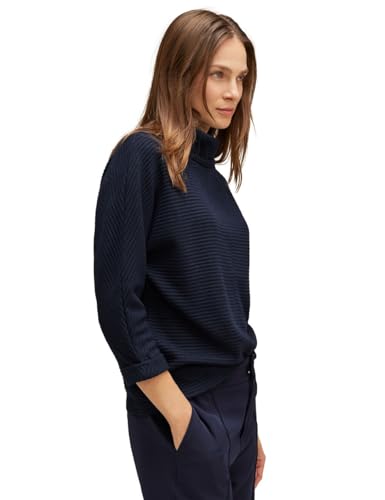 STREET ONE Damen A320567 T-Shirt 3/4 Arm, deep Blue, 42 von STREET ONE