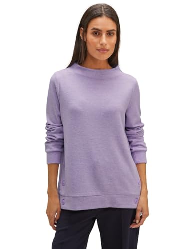 STREET ONE Damen A320569 Langarmshirt, Soft Pure Lilac Melange, 38 cm von STREET ONE