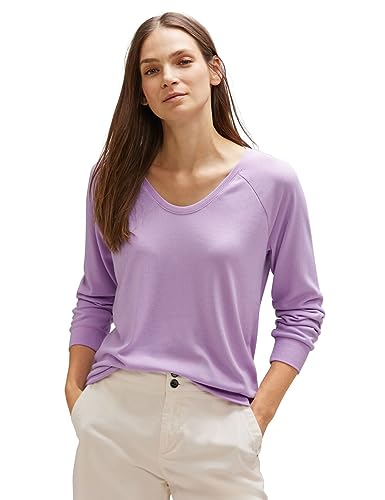 STREET ONE Damen A320573 Langarmshirt, Soft Pure Lilac, 42 von Street One