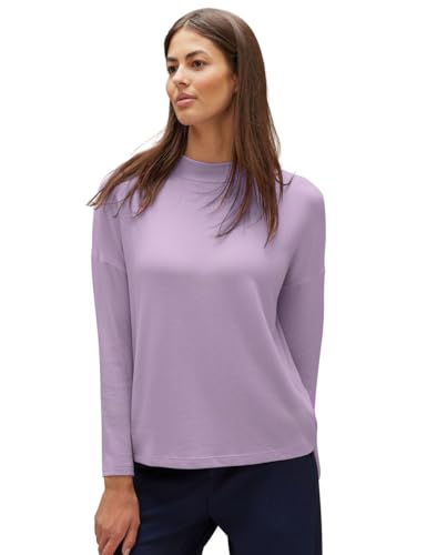 STREET ONE Damen A320577 Langarmshirt, Soft Pure Lilac Melange, 40 von Street One