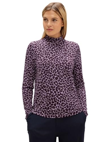 STREET ONE Damen A320584 Langarmshirt Bedruckt, plummy Wine, 40 von Street One