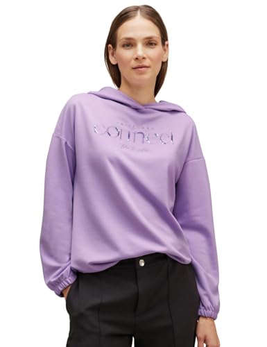 STREET ONE Damen A320590 Langarmshirt Hoodie, Soft Pure Lilac, 36 von Street One