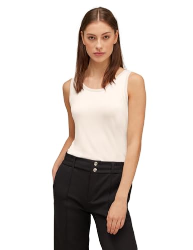 STREET ONE Damen A320675 Glitzer Top, Lucid White, 40 von Street One