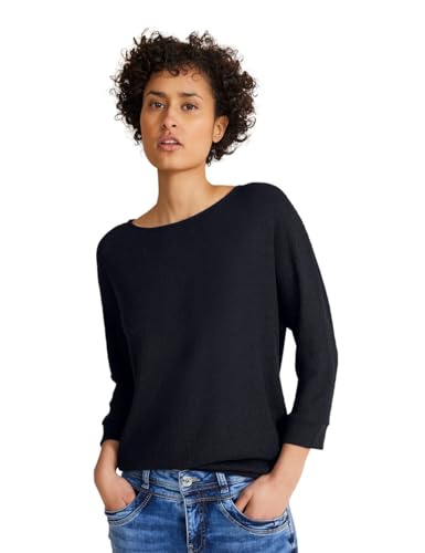 STREET ONE Damen T-Shirt 3/4 Arm, deep blue, 36 von Street One