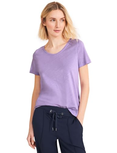 STREET ONE Damen A321104 Basic Kurzarmshirt, Smell of Lavender, 44 von Street One