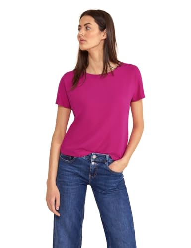 STREET ONE Damen A321268 Jersey T-Shirt, Magnolia pink, 46 von Street One