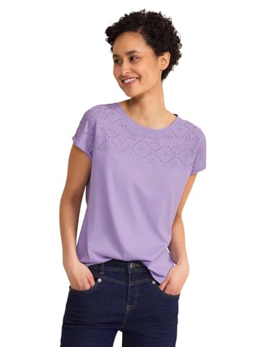 STREET ONE Damen A321282 Sommer T-Shirt, Smell of Lavender, 42 von Street One