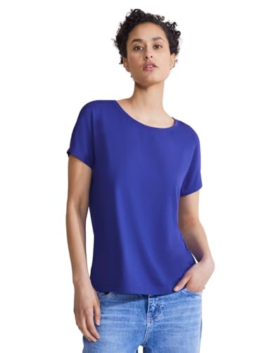 STREET ONE Damen A321365 Jersey T-Shirt, Intense royal Blue, 42 von Street One