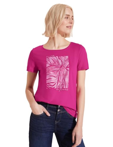 STREET ONE Damen A321525 T-Shirt mit Folienprint, Magnolia pink, 40 von Street One