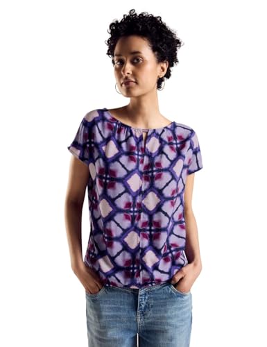 STREET ONE Damen A321676 Print T-Shirt, Bellflower Lilac, 40 EU von STREET ONE