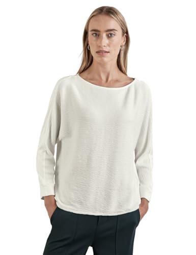 STREET ONE Damen A321930 Strukturshirt, Off White, 42 STREET ONE Damen A321930 Strukturshirt, Off White, 42 von Street One