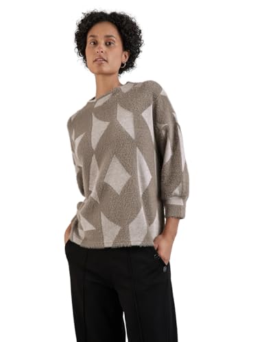 STREET ONE Damen A322117 Flauschiges Shirt, Rich Mocha, 36 EU von STREET ONE