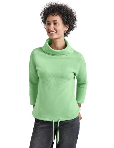 STREET ONE Damen A322370 Schalkragen Strukturshirt,Mehrfarbig, 34 von STREET ONE