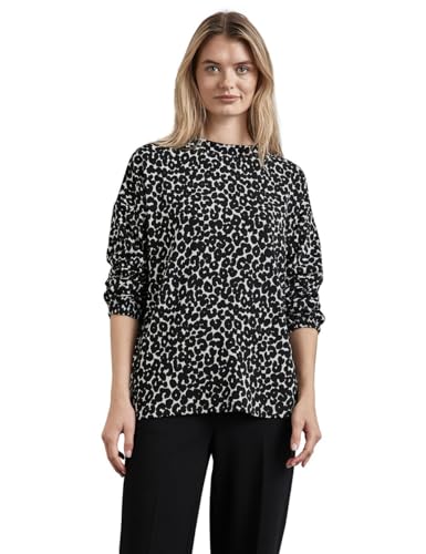 STREET ONE Damen A322372 Jaquard Shirt,Mehrfarbig, 34 von STREET ONE