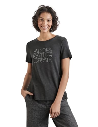 STREET ONE Damen A322377 Shirt mit Wording,Mehrfarbig, 38 von STREET ONE