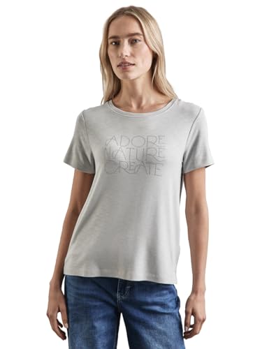 STREET ONE Damen A322377 Shirt mit Wording,Mehrfarbig, 42 von STREET ONE