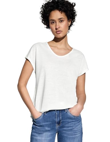 STREET ONE Damen A322690 Leinen-Look Shirt, Off White, 44 STREET ONE Damen A322690 Leinen-Look Shirt, Off White, 44 von Street One