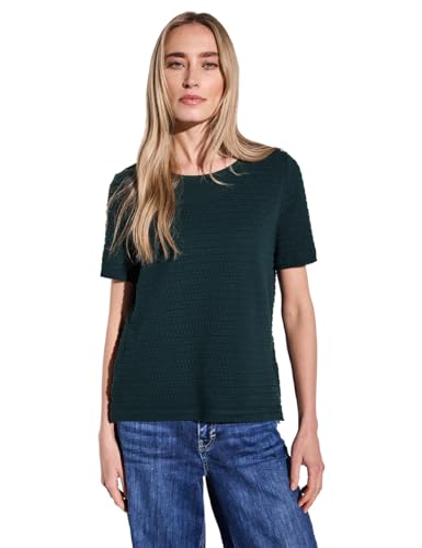 STREET ONE Damen A322899 Strick-Look Shirt, Hunter Green, 46 von Street One
