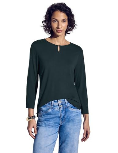 STREET ONE Damen A322904 Jersey Shirt, Hunter Green, 46 STREET ONE Damen A322904 Jersey Shirt, Hunter Green, 46 von Street One