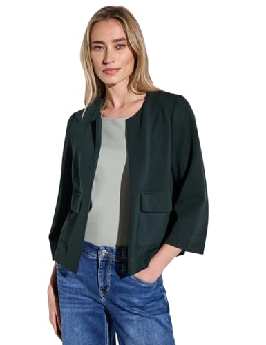 STREET ONE Damen A322906 Silk-Look Jacke, Hunter Green, 44 von STREET ONE