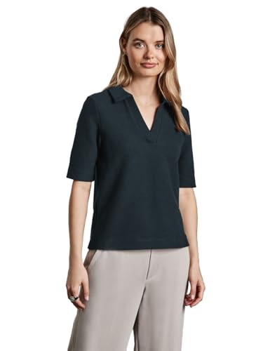 STREET ONE Damen A322955 Poloshirt mit Struktur, Hunter Green, 38 von Street One