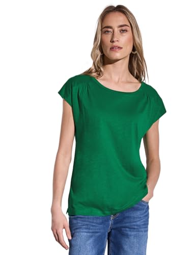 STREET ONE Damen A322957 Shirt mit Raffung, Glowing Green, 44 von Street One