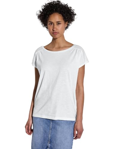 STREET ONE Damen A322957 Shirt mit Raffung, White, 42 von Street One