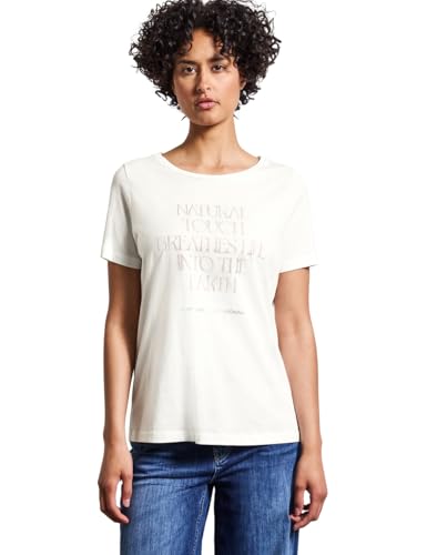STREET ONE Damen A323045 Shirt mit Wording Artwork, Off White, 40 STREET ONE Damen A323045 Shirt mit Wording Artwork, Off White, 40 von Street One