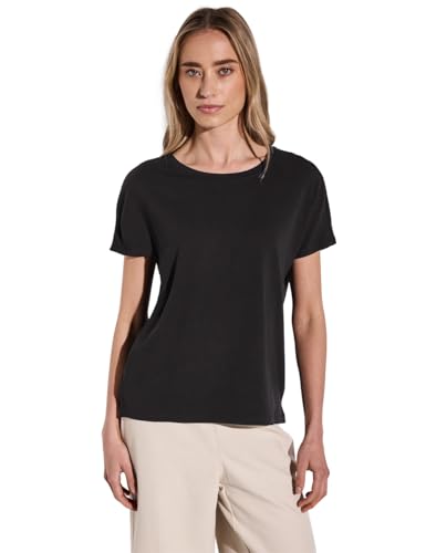 STREET ONE Damen A323114 Shirt in Unifarbe, Black, 38 STREET ONE Damen A323114 Shirt in Unifarbe, Black, 38 von Street One