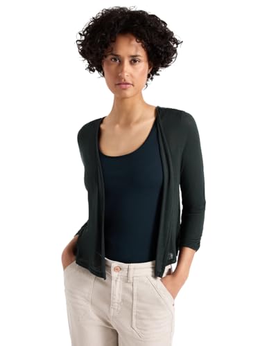 STREET ONE Damen A323120 Offene Jacke, Pine Grove Green, 38 von STREET ONE