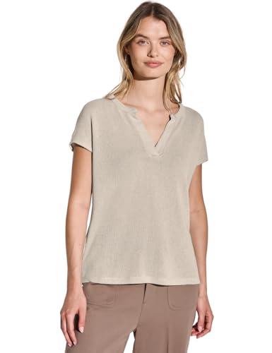 STREET ONE Damen A323142 Strick-Look Shirt, Moonstone Sand, 40 STREET ONE Damen A323142 Strick-Look Shirt, Moonstone Sand, 40 von Street One