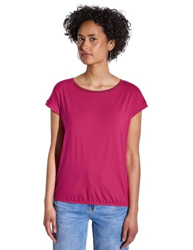 STREET ONE Damen A323150 Shirt mit Dekortape, Juicy Berry, 38 STREET ONE Damen A323150 Shirt mit Dekortape, Juicy Berry, 38 von Street One