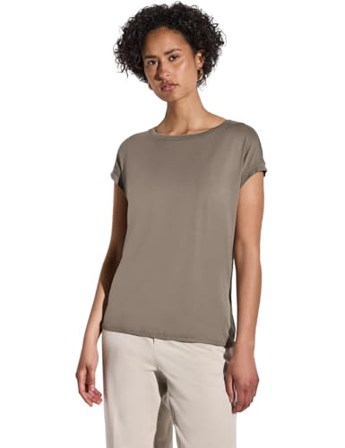 STREET ONE Damen A323150 Shirt mit Dekortape, Stone Brown, 40 STREET ONE Damen A323150 Shirt mit Dekortape, Stone Brown, 40 von Street One