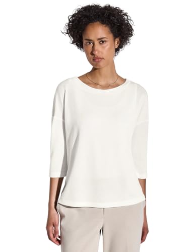 STREET ONE Damen A323154 Strick-Look Shirt, Off White, 42 STREET ONE Damen A323154 Strick-Look Shirt, Off White, 42 von Street One