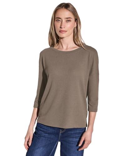 STREET ONE Damen A323154 Strick-Look Shirt, Stone Brown, 36 STREET ONE Damen A323154 Strick-Look Shirt, Stone Brown, 36 von Street One