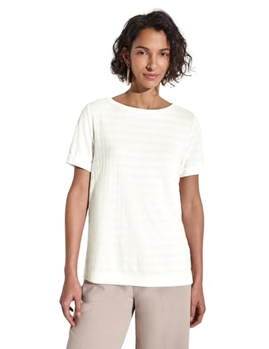 STREET ONE Damen A323160 Strukturshirt, Off White, 44 STREET ONE Damen A323160 Strukturshirt, Off White, 44 von Street One